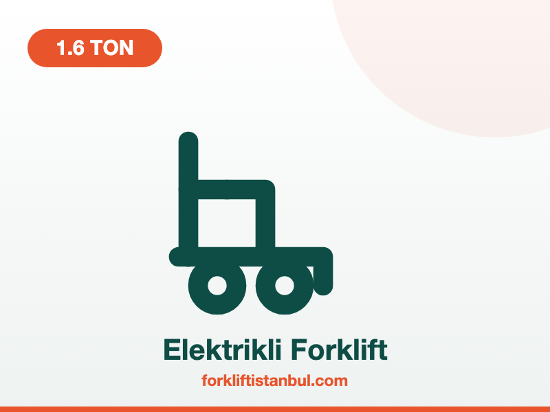1.6 Ton Elektrikli Forklift 1.600 kg forklift